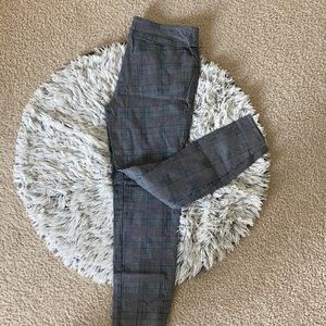 Counterparts slacks, hounds tooth pattern.